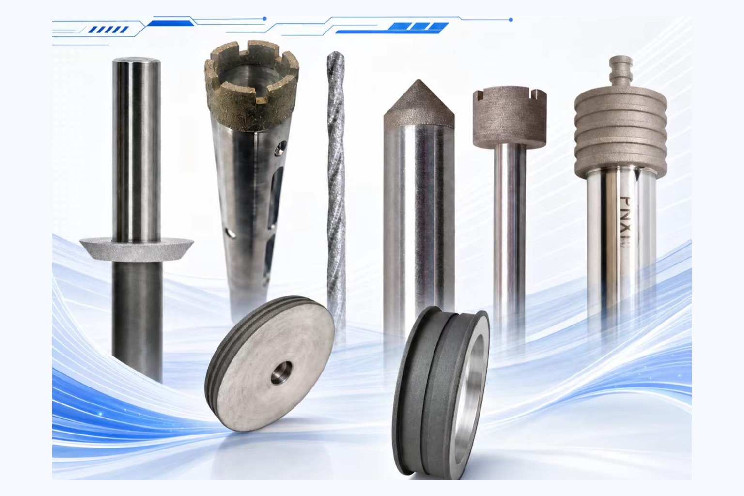 DAKE stacked-core electroplated diamond tool product range
